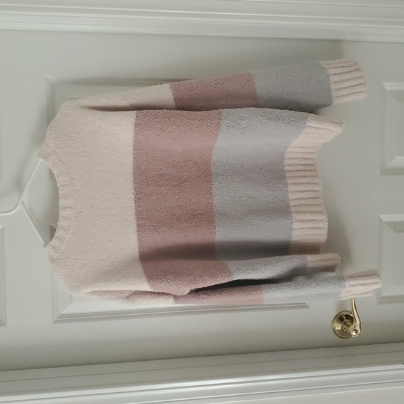 Altar'd State Pink Gray Colorblock Women's Sweater Size M - Picture 4 of 9